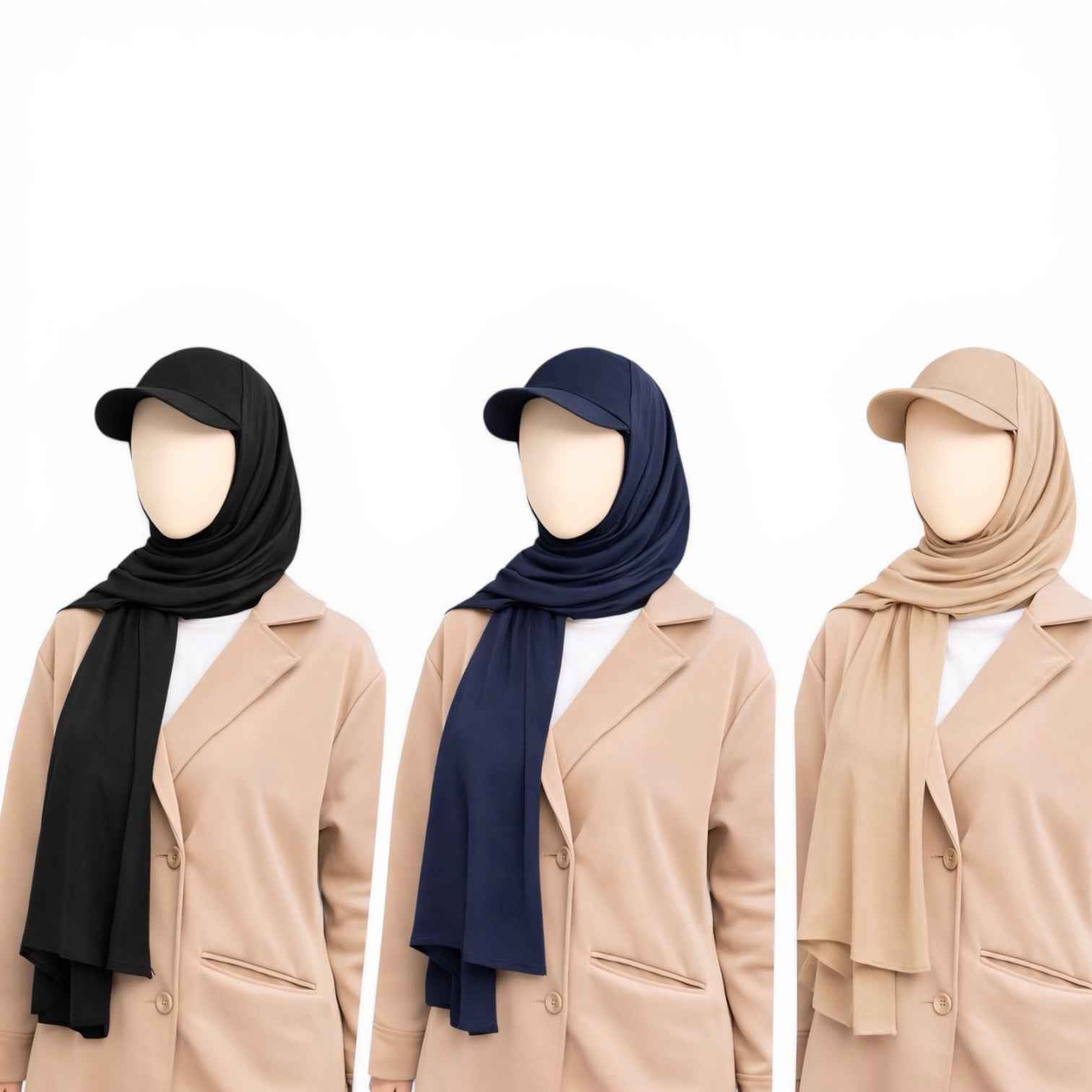 Hat Hijab – Comfortable Modest Head Covering for Umrah & Daily Wear