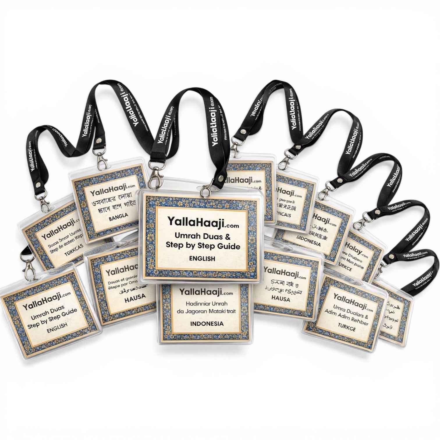 Umrah Dua & Step-by-Step Guide Cards (A6) – Waterproof Pilgrim Guide