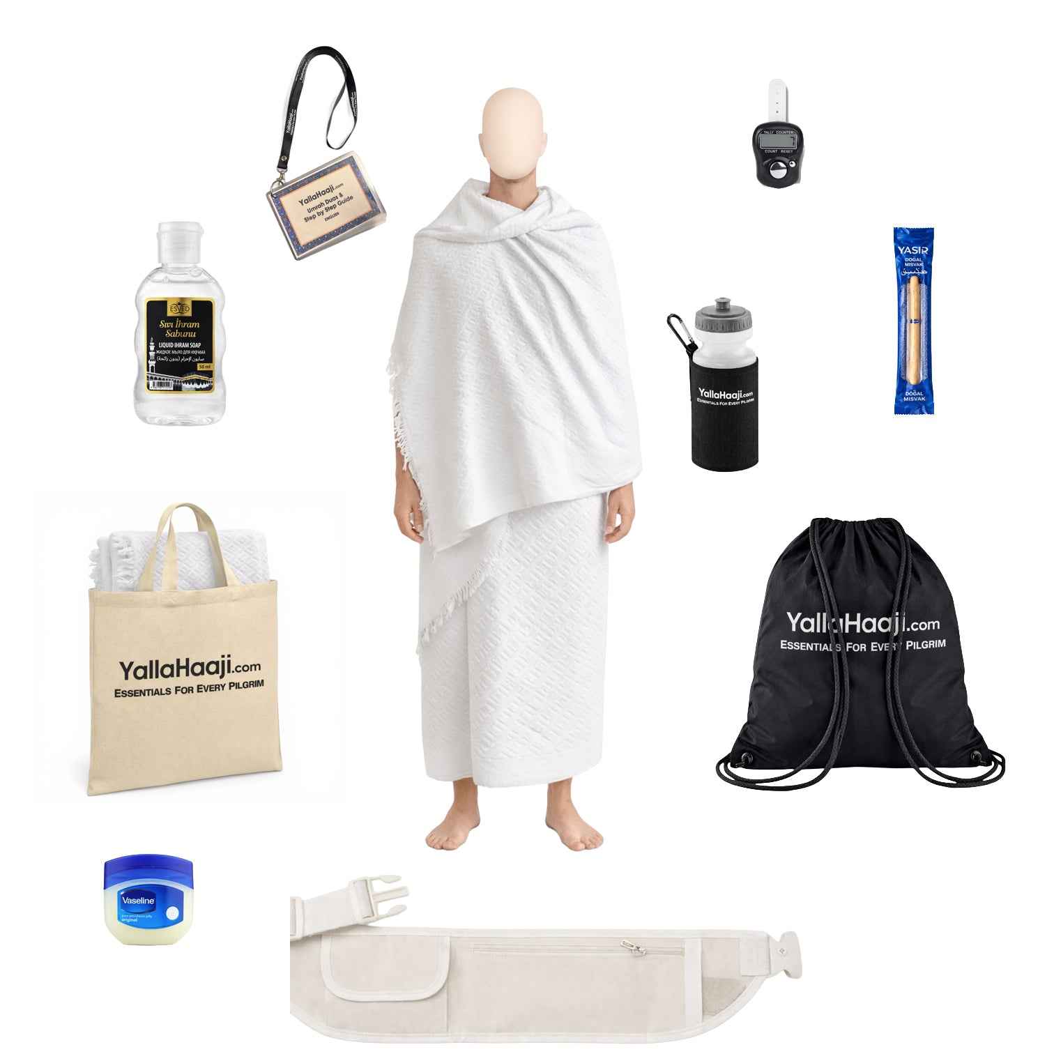 First Time Umrah Essentials Bundle (Male) – Complete Umrah Preparation Kit